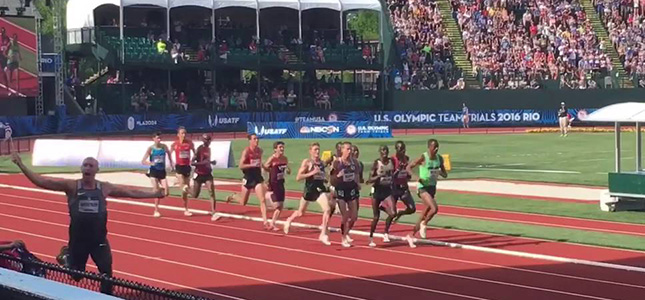 Hostetler's victory lap at the Olympic Trials Hostetler's victory lap at the Olympic Trials