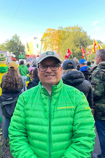 Michael Samano at a Duck game