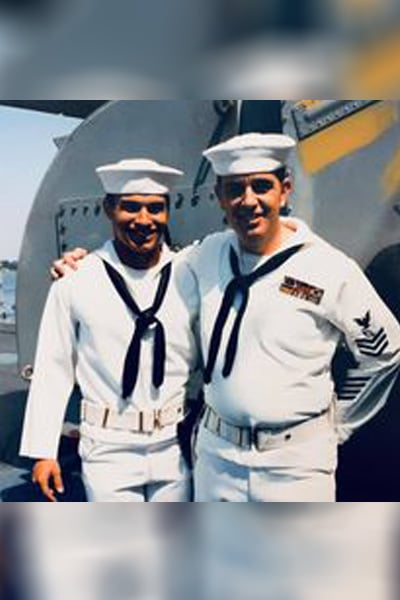 Michael Samano in the Navy
