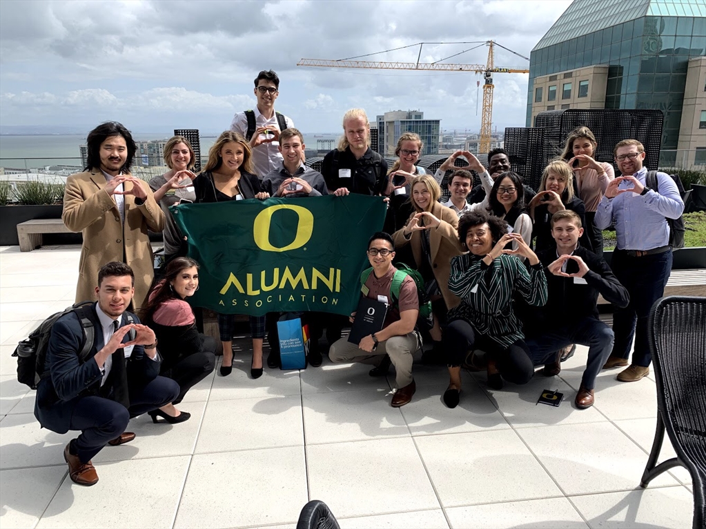 UO Student on Networking Spring Break