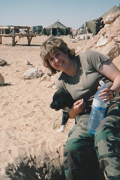 Lisa Fortin on deployment
