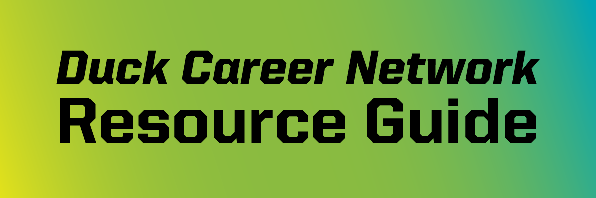 Duck Career Network Resource Guide