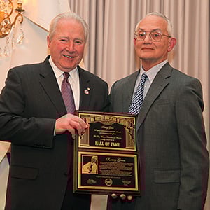 Ranny Green being inducted into the Hall of Fame