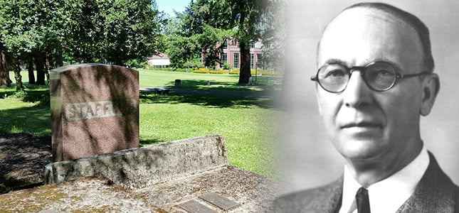 Orin Stafford is buried in the UO's Pioneer Cemetery