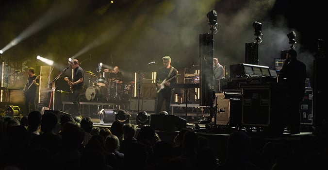 Dave Depper performs with Death Cab for Cutie