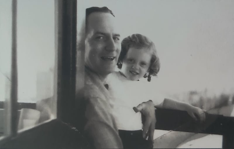 Clarice Wilsey and her father