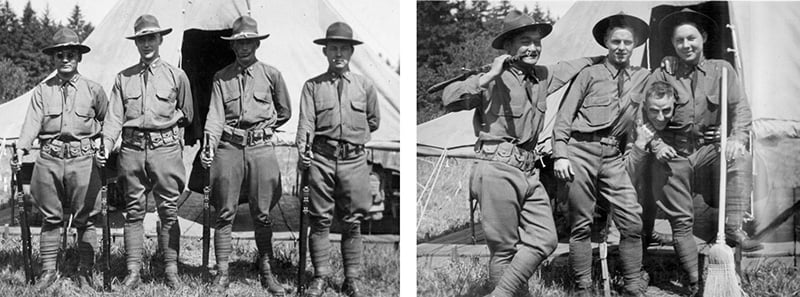 Min during ROTC training