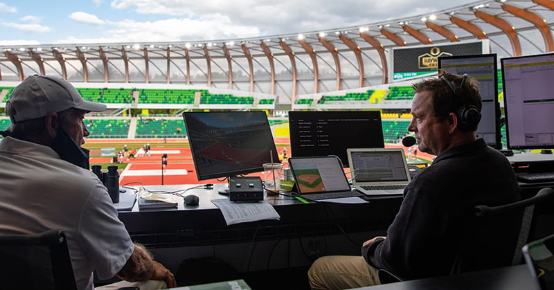 Paul Swangard at Hayward Field