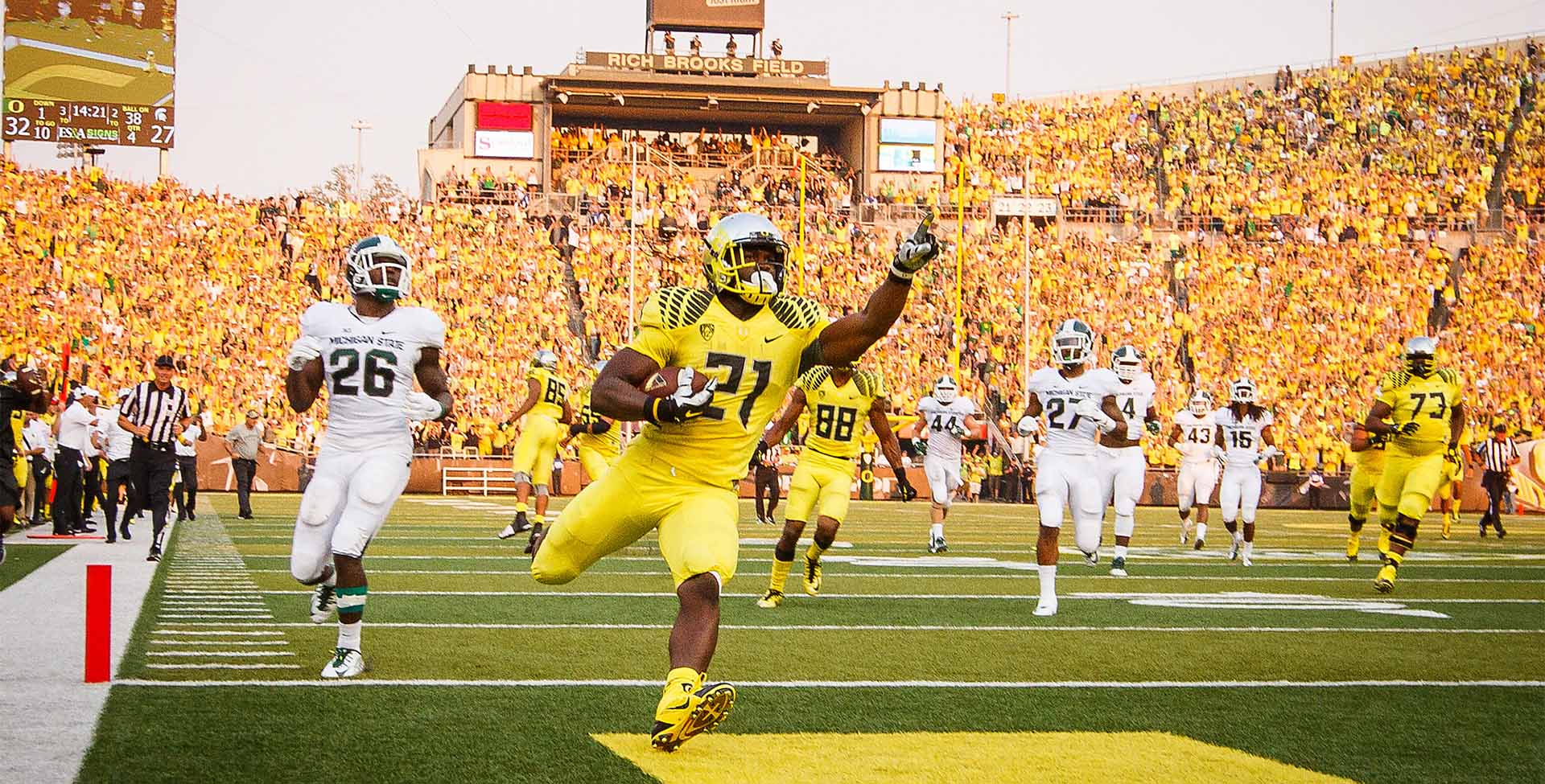 Oregon running back Royce Freeman