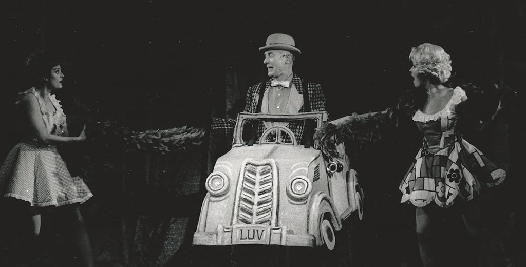 Kelly in a production of his favorite musical, Follies