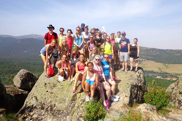 Ngo-Director with classmates in Spain