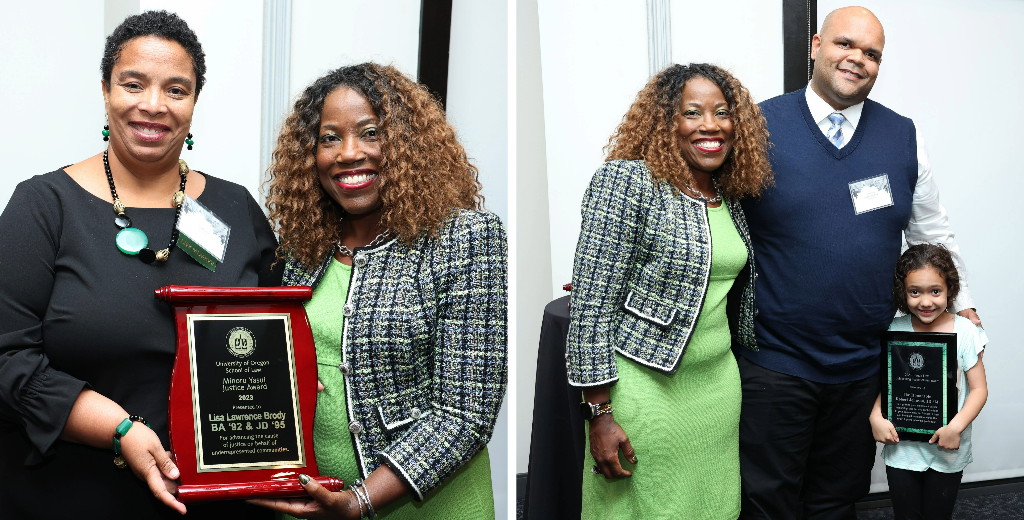 Oregon School of Law recognizes esteemed alumni with 2023 Oregon Law Awards