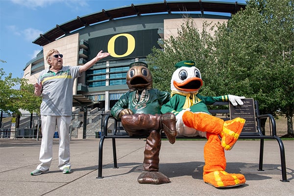 Ben Kalb with the Duck