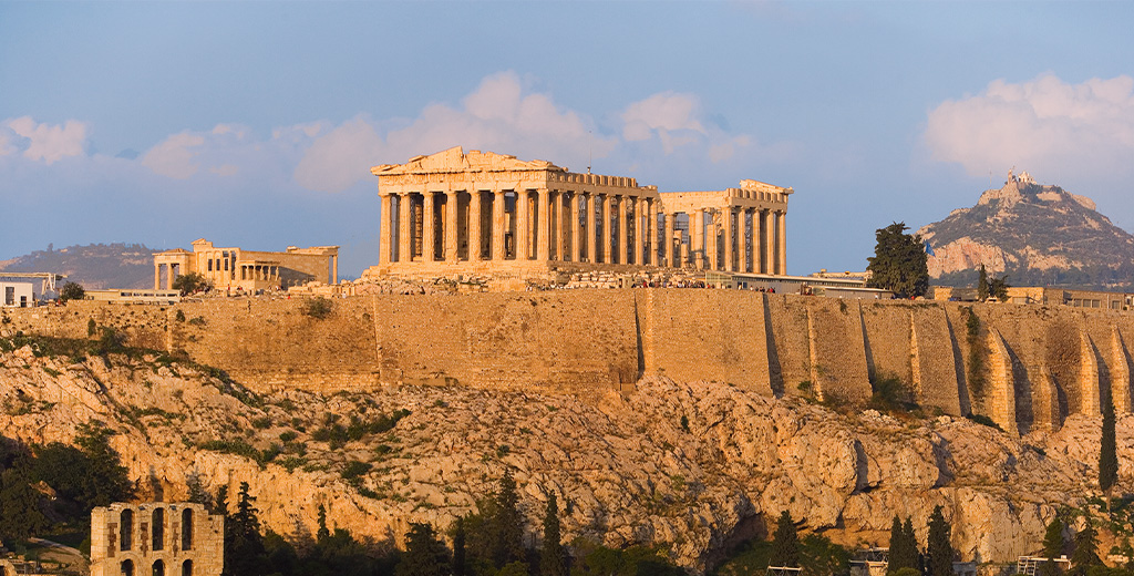 The Parthenon in Athens, Greece