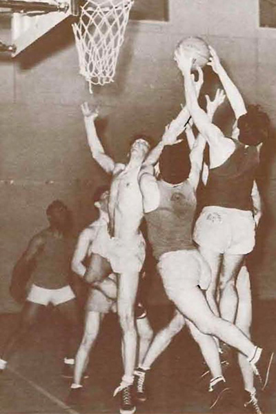 Intramural basketball game