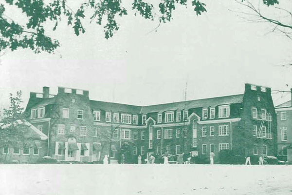 Hendricks Hall in winter
