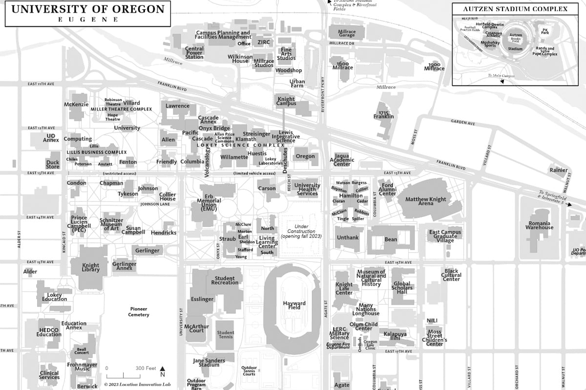 Campus map from today