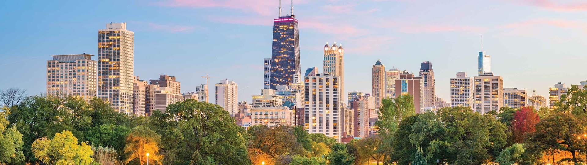 City buildings in Chicago