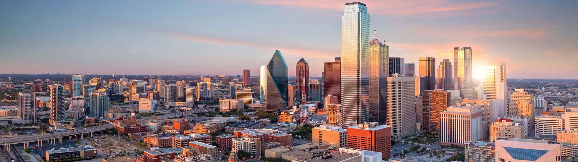 Skyline of Dallas city