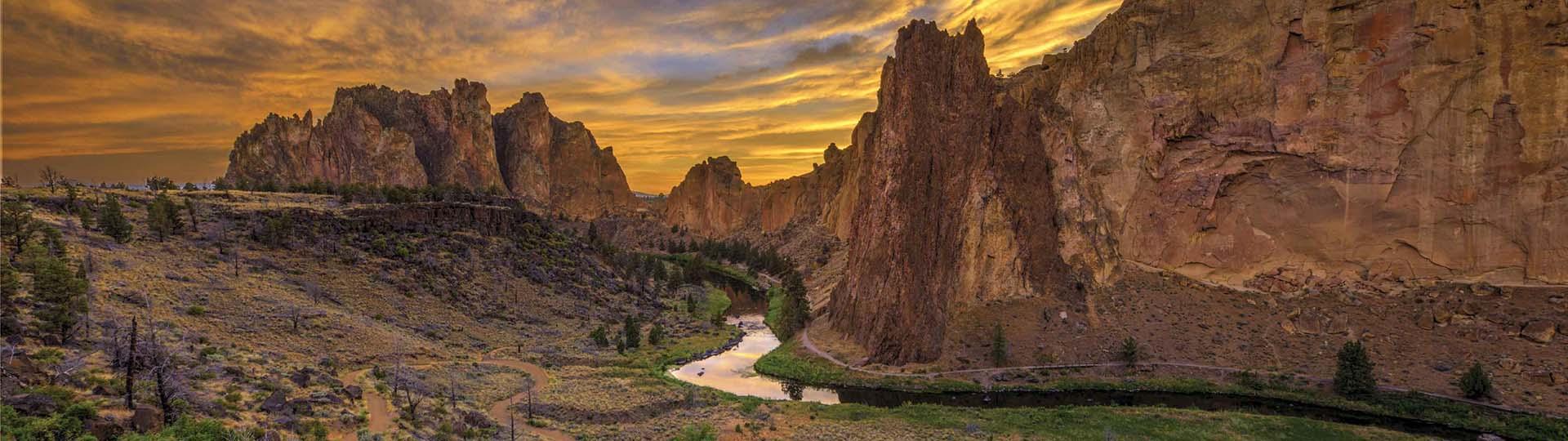 River in mountains in Eastern Oregon