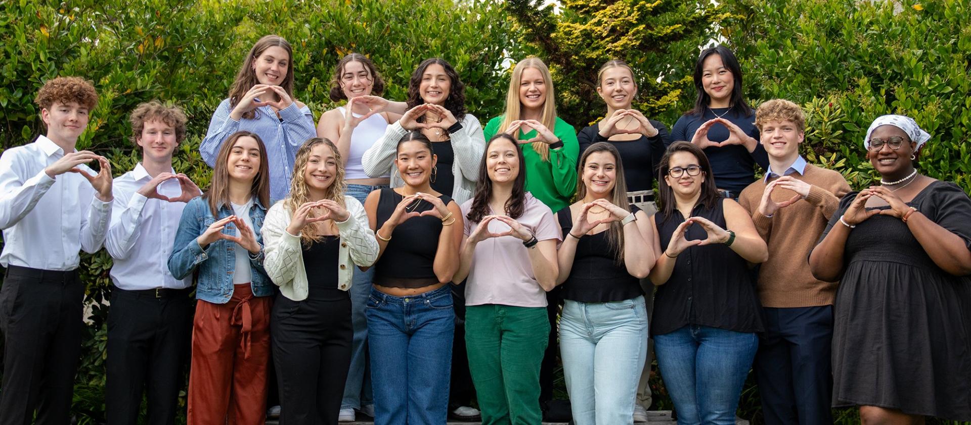 Members of the University of Oregon Student Alumni Association