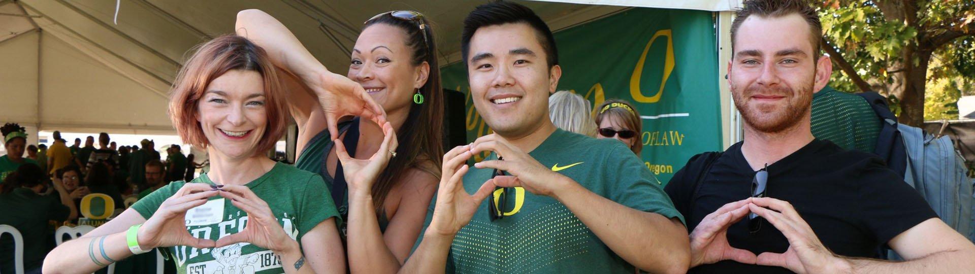 UO Alumni at the Utah Tailgate