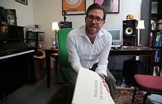Chris Thomas in his studio in Oregon