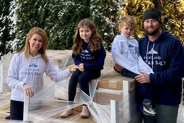 Rebecca and Justin Christiansen, Portland Salt Company