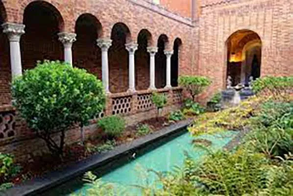Outside courtyard area of JSMA