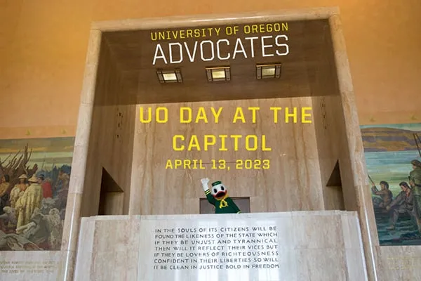 Make a difference for current and future students at UO Day at the Capitol