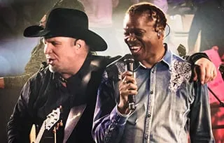Garth Brooks and Robert Bailey