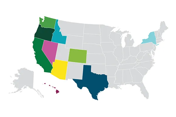 Alumni demographic map