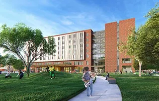 Artist rendering of new Hamilton Hall
