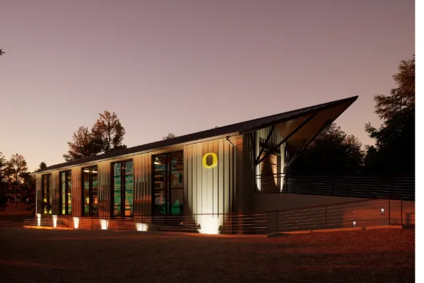 Rendering of the new UO Rowing boathouse design