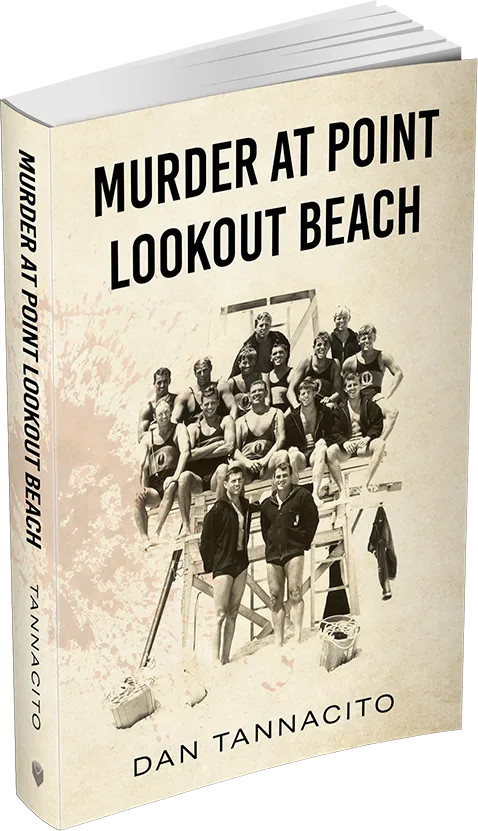 Murder at Point Lookout Beach paperback book 