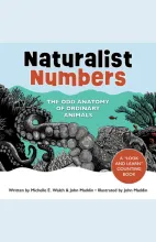 Naturalist Numbers, The Odd Anatomy of Ordinary Animals with a black and white illustration of an octopus on a turquoise background
