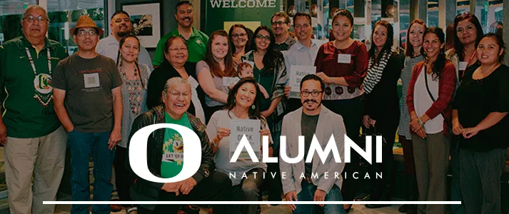 University of Oregon Native American Alumni with Logo