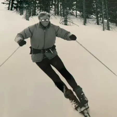 Michael East skiing at Mt. Bachelor