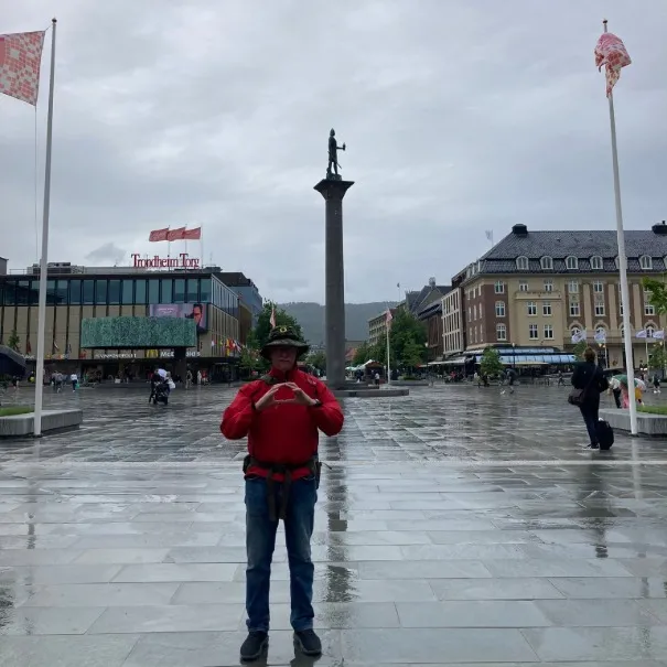 Mark Powell visiting Trondheim Norway