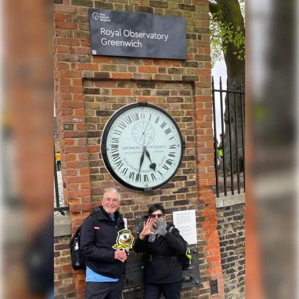 Michael and Nancy at the Royal Observatory Greenwich