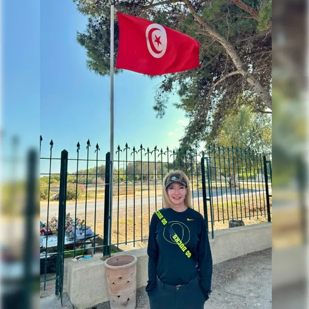 Anitra Tykeson in Tunis Tunisia