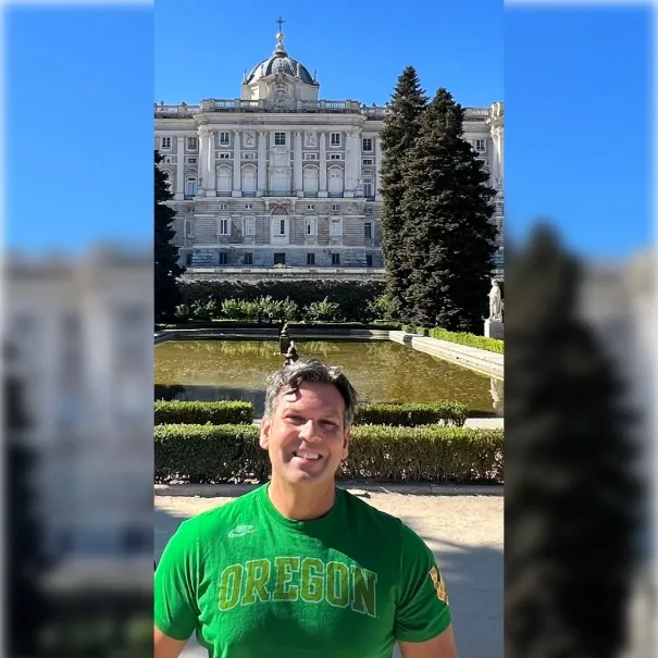 Mark at the Palacio Real de Madrid