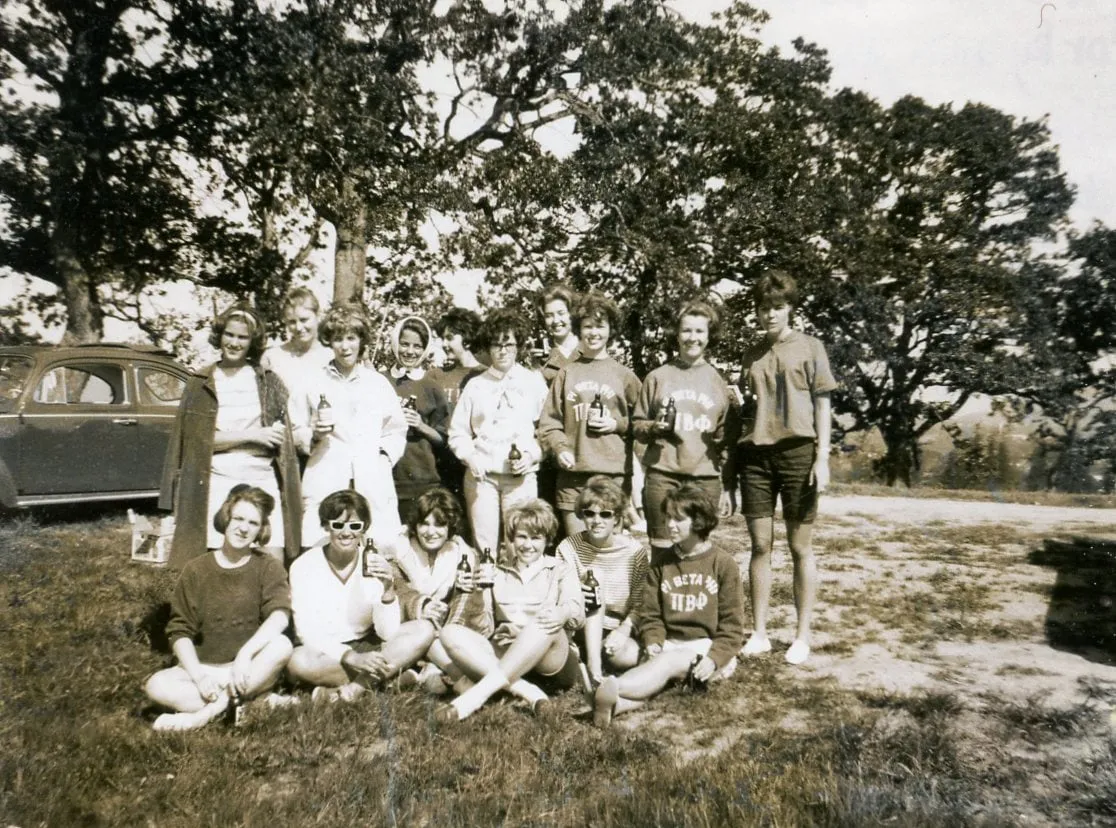 Members of Phi Beta Phi enjoy time outdoors together