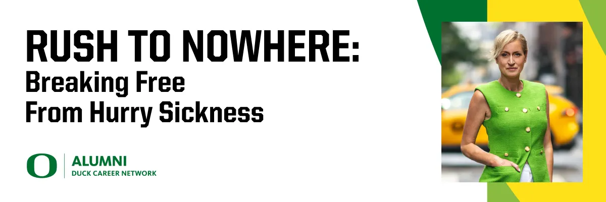 Rush to Nowhere Breaking Free from Hurry Sickness webinar with Kandi Wiens